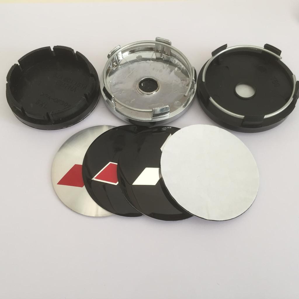 20pcs 3D 56mm 60mm 68mm for Mitsubishi Car Wheel hub emblem Center Cap Badge covers sticker Decals styling auto Accessories
