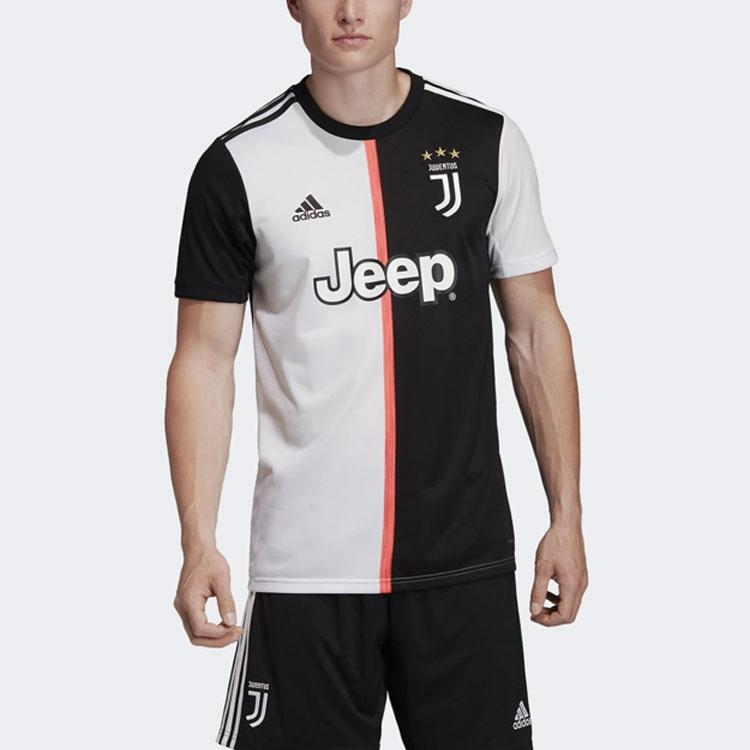 adidas Juve H Jsy Juventus Home Sports Soccer/Football tournament Jersey Short Sleeve Colorblock Men's DW5455