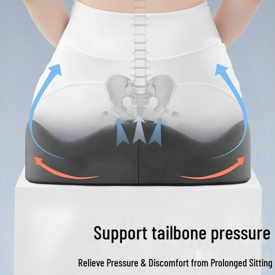 Comfortable Anti-Fatigue Seat Cushion for Long Sitting - Office, Dorm & Student Chair Support.