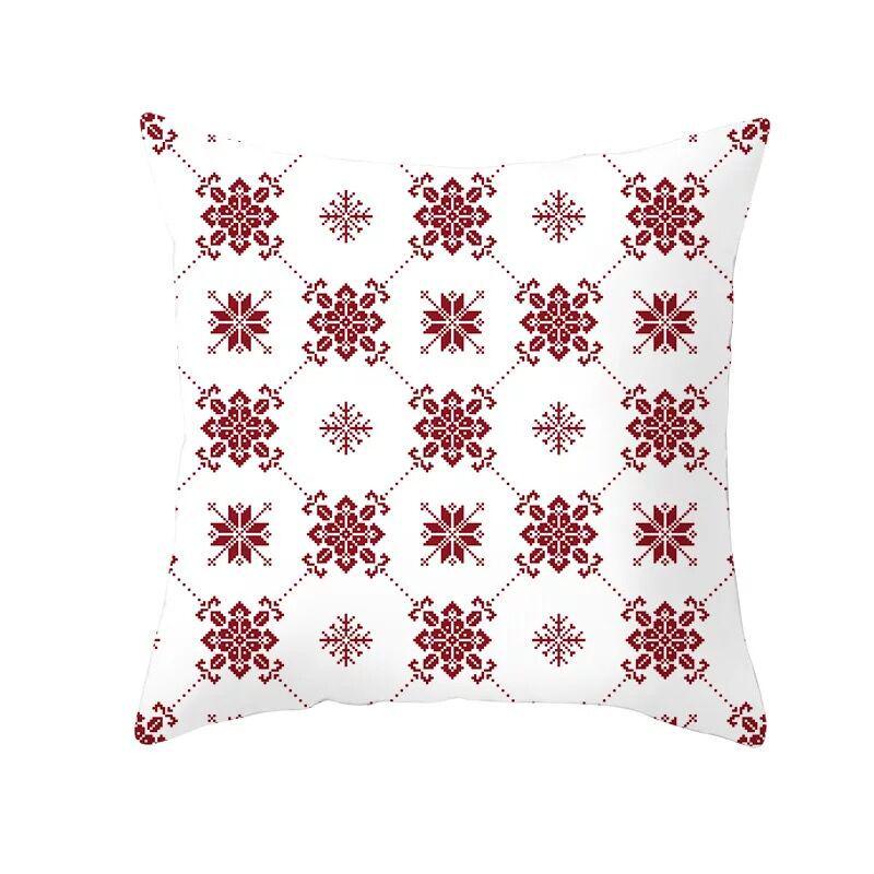Classic Red Plaid Christmas Pillowcase Festive Home Decoration Gift Pillow Cushion Cover
