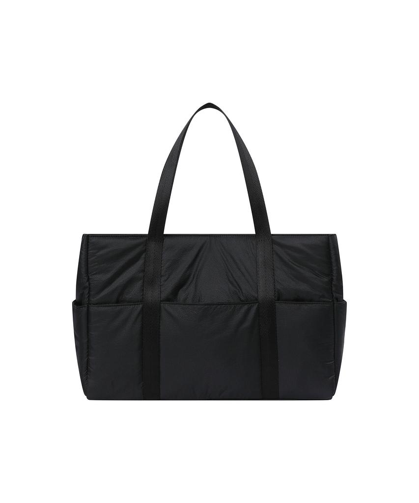 Hanahi Puffy Tote Bag Black