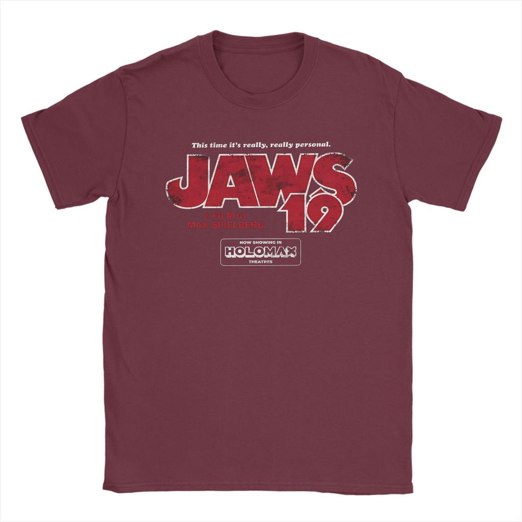 Herren Jaws 19 T-Shirts Baumwoll-Tops Sommer Y2K Basic Kurzarm T-Shirt O-Ausschnitt Mode Print T-Shirt Übergröße 5XL 6XL