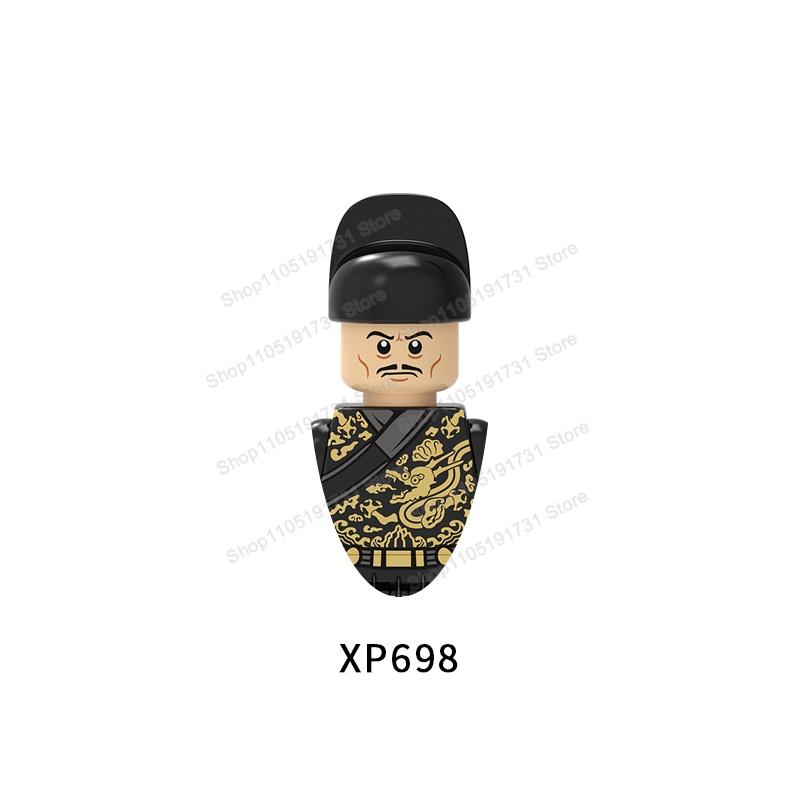 MOC Chinese Soldier Figures Building Blocks Shangzhou Dynasty Qin Dynasty Castle Warrior Knights Army Accessories Bricks Toys
