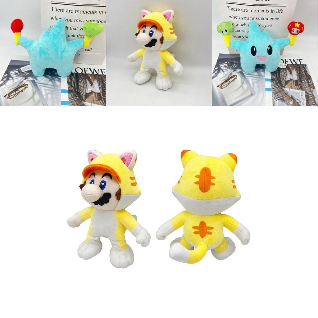 New Lumalee Plush Mario Stuffed Animal Toy Soft And Cuddly Short Plush Material