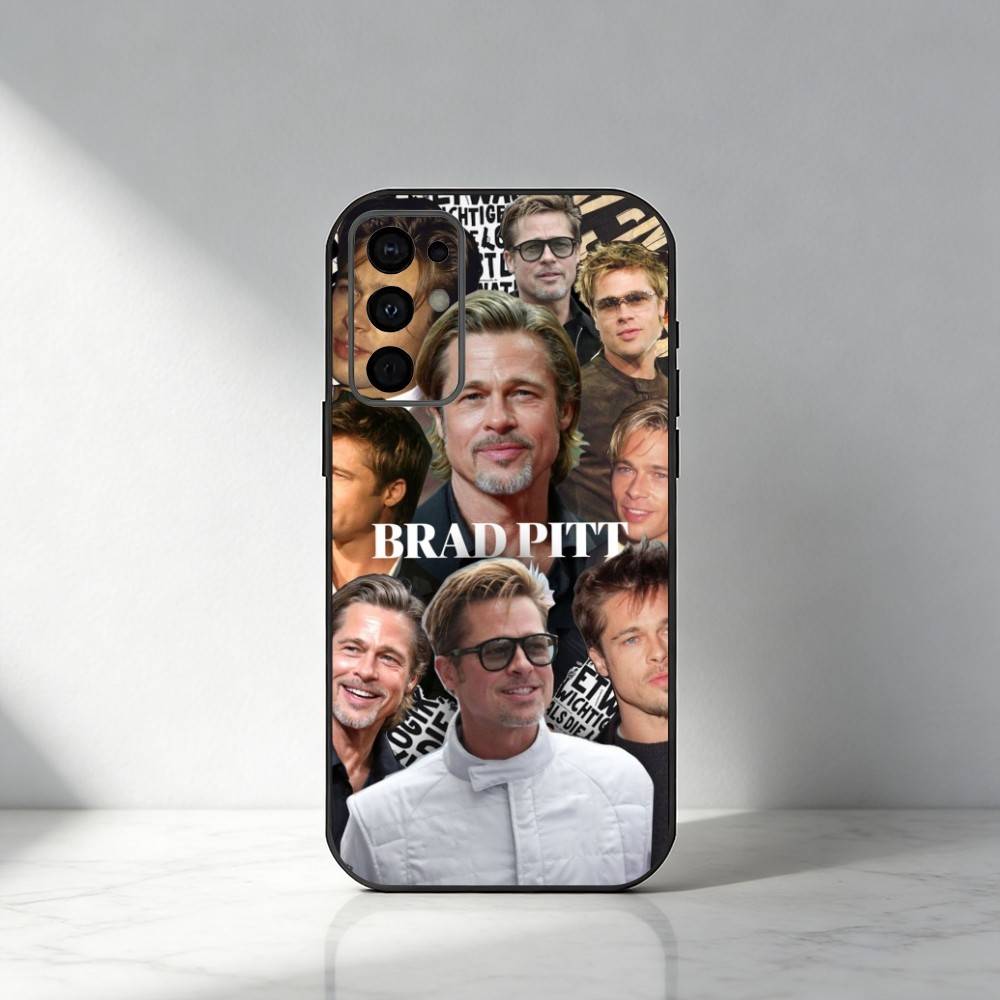 B-Brad P-Pitt Phone Case For Samsung S25,S24,S21,S22,S23,S30,Ultra,S20,Plus,Fe,Note,5G Black Cover
