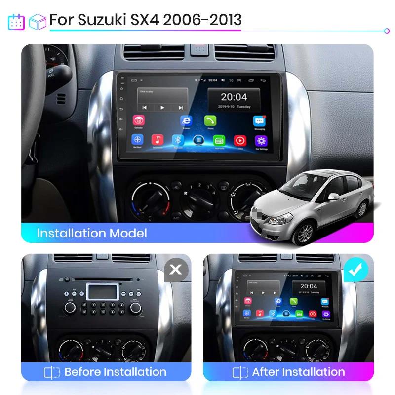2din Android 10 Car Radio Multimedia Player Carplay Auto GPS Navigation For Suzuki SX4 2006-2013 for Fiat Sedici 2005-2014