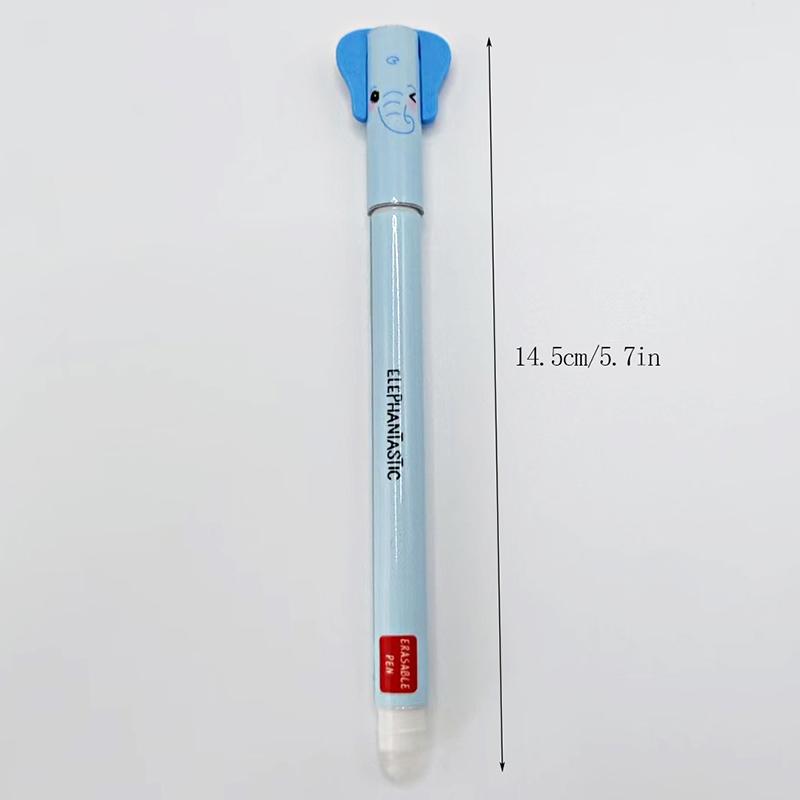 1Pcs Animal Pattern Erasable Gel Pen Cartoon Kids Writing Gel Pens Neutral Pen For Home School Work Students Stationery
