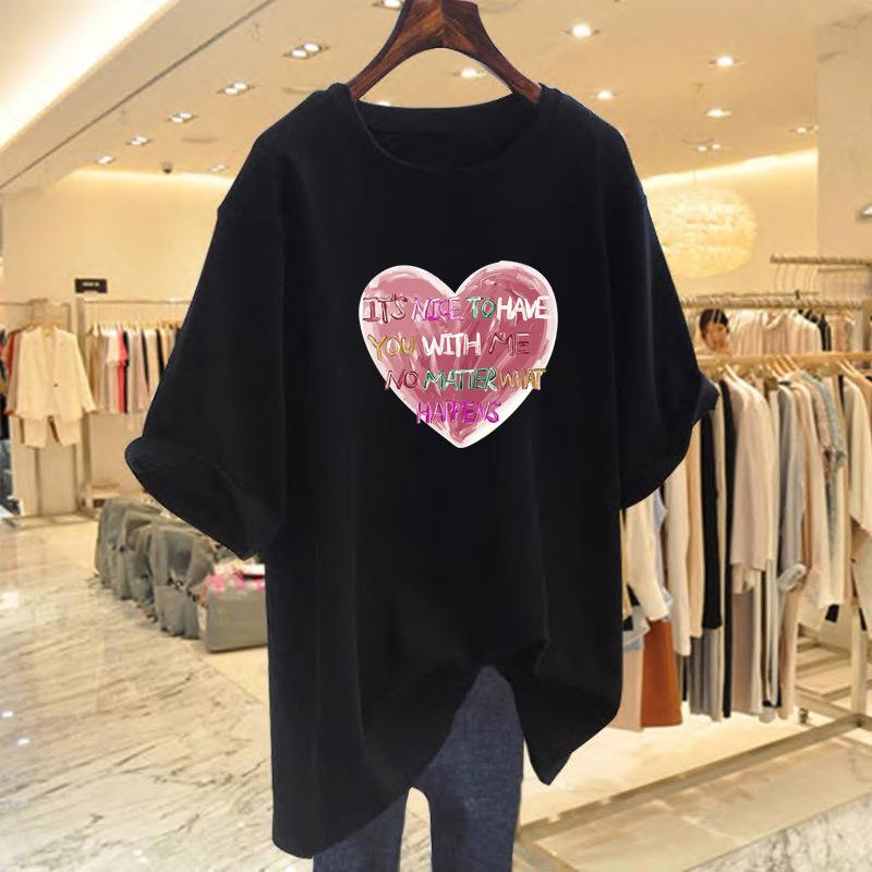 Short-sleeved t-shirt women's 2025 new summer white pure cotton small loose and thin round neck versatile front shoulder top