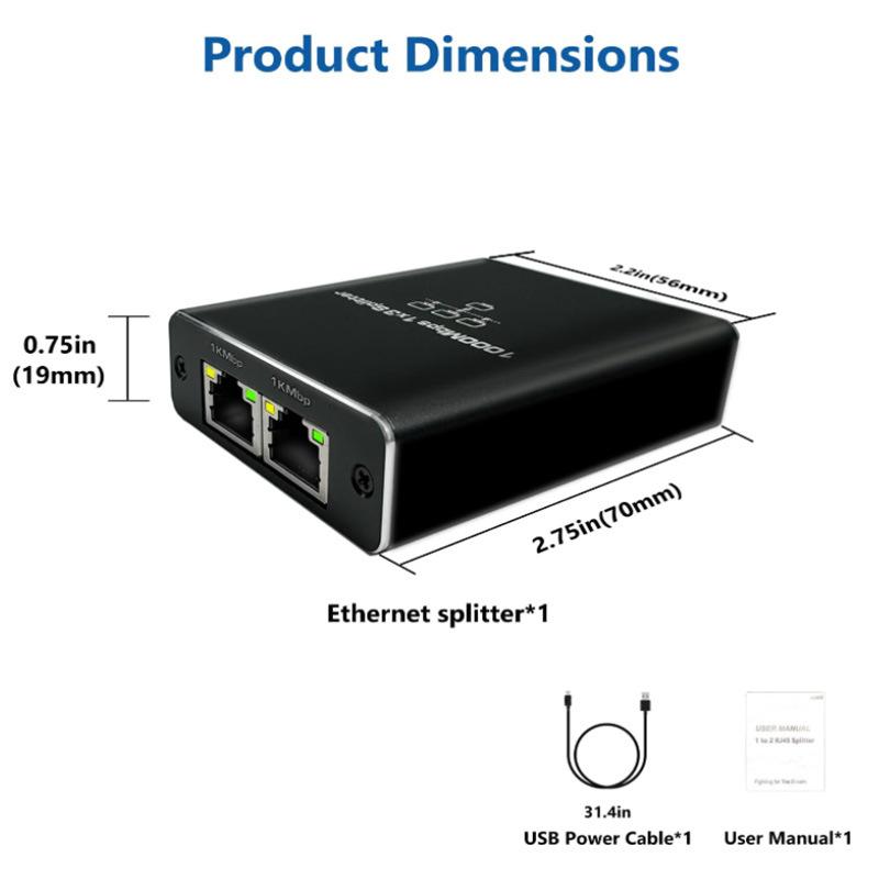 RJ45 Splitter 1 in 2/3/4 Out Network 1000Mbps RJ45 Adapter Gigabit Converter Internet Ethernet 8P8C Extender Plug Extension