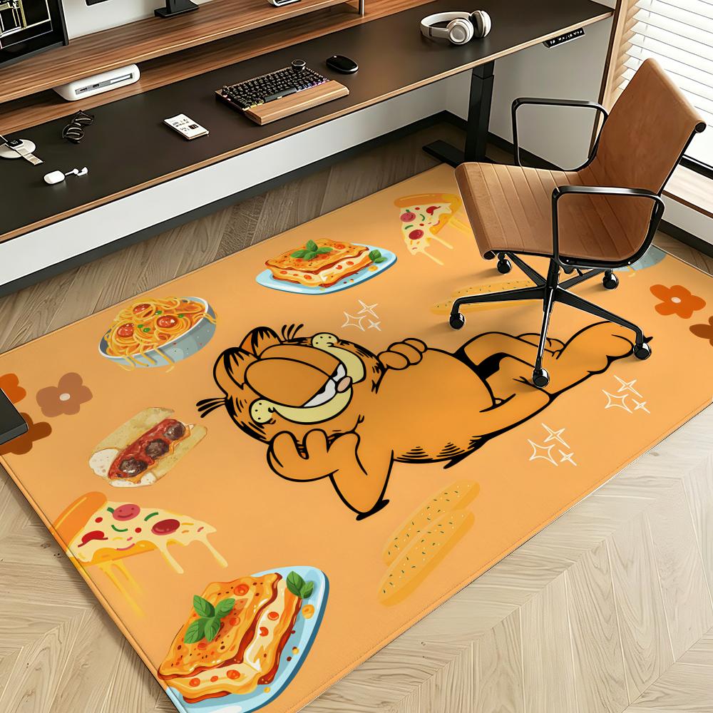 Cartoon G-Garfield Floor Mat Soft Flannel Floor Mat  Suitable for Entryways, Living Rooms, Bedrooms, and Bathrooms