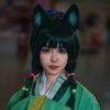 Animal Cosplay Costumes Cats Ears Foxes Tail Plush Fuzzy Animal Ears Hairhoop Foxes Tail Halloween Dress Up Party Props