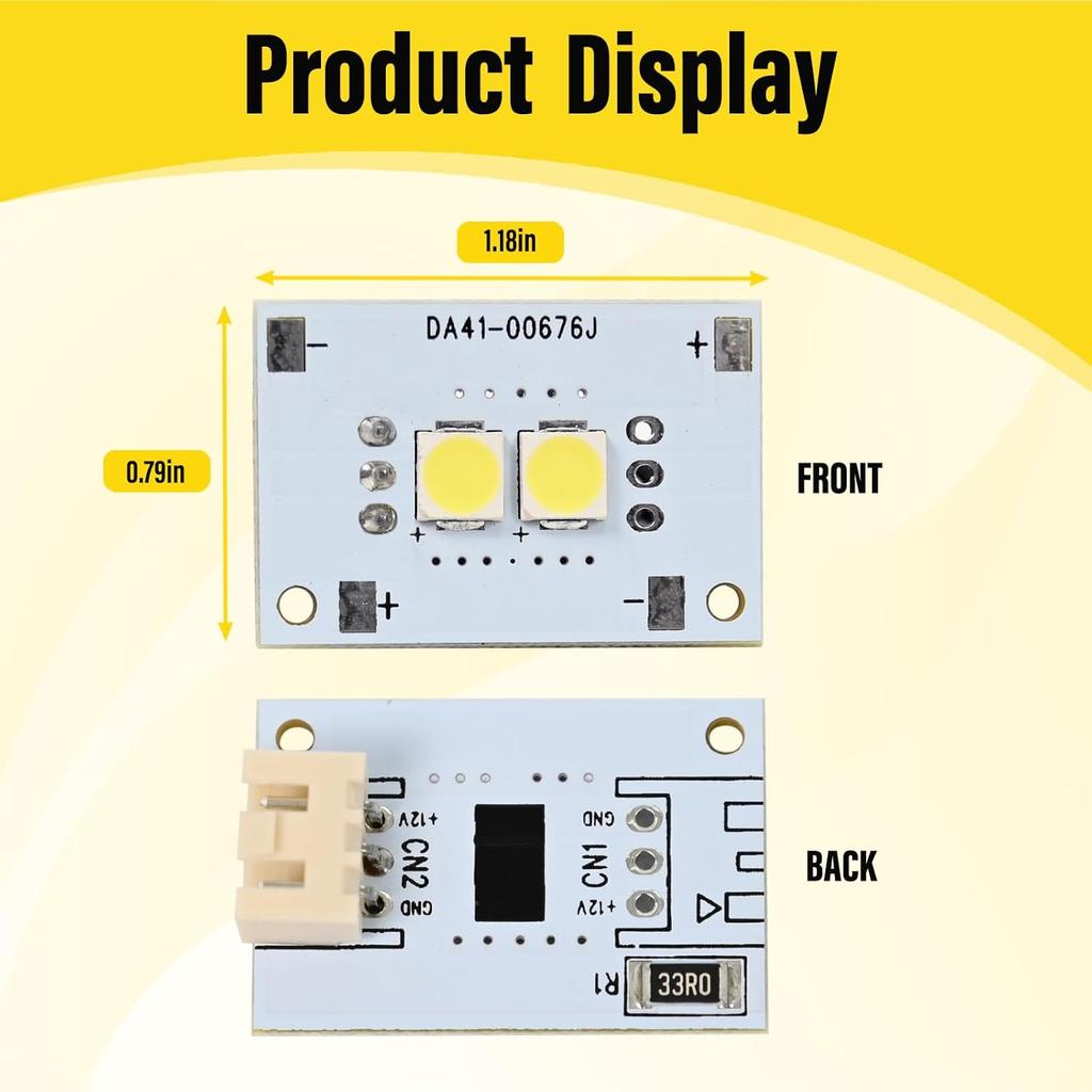 LED Light DA41-00676J 110729 AP6000168 PS11732779 for Samsung Refrigerator Replacement