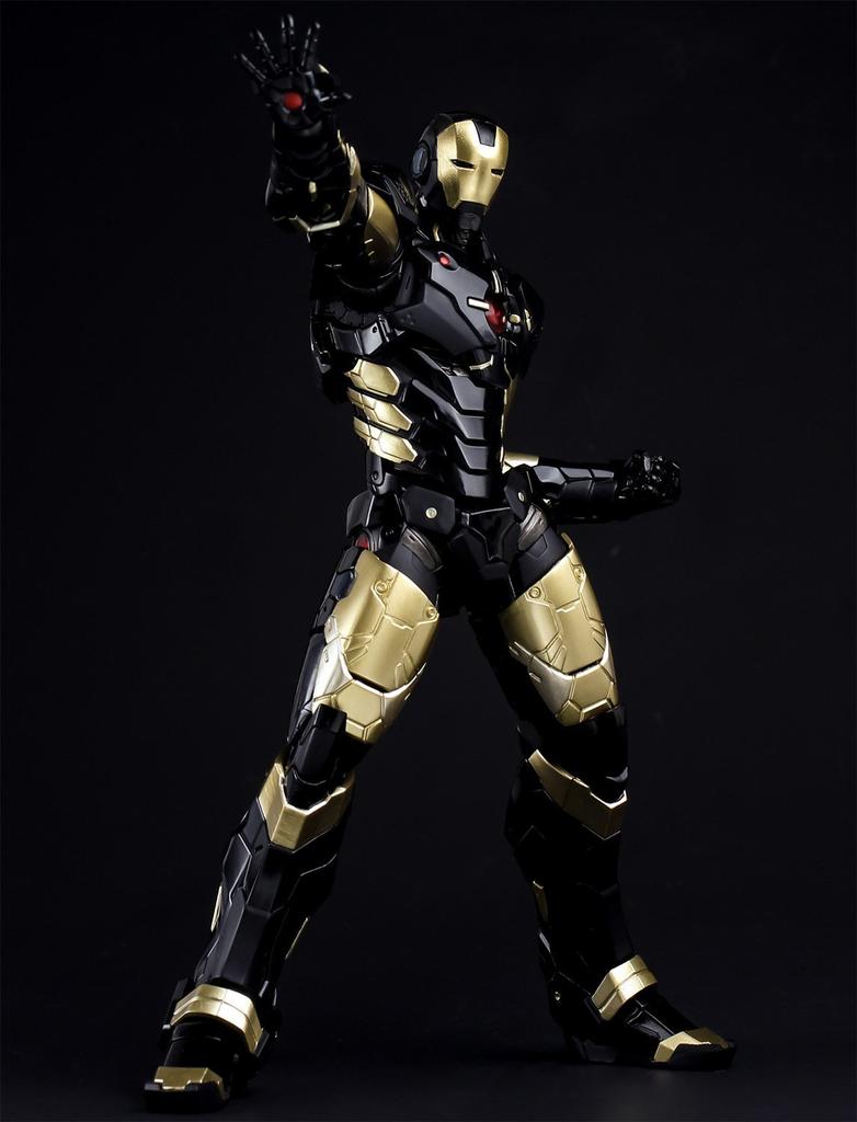 IRON MAN MARVEL BLACK X GOLD PVC ABS painted action figure REEDIT #06 NOW! ver. non-scale &