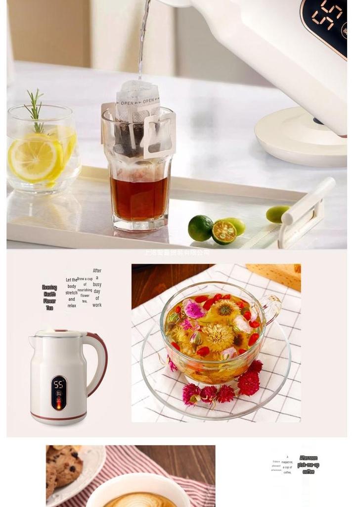 Stainless Steel Electric Kettle, Anti-Scald, Keep Warm, Durable Electric Water Boiler, Genuine Product