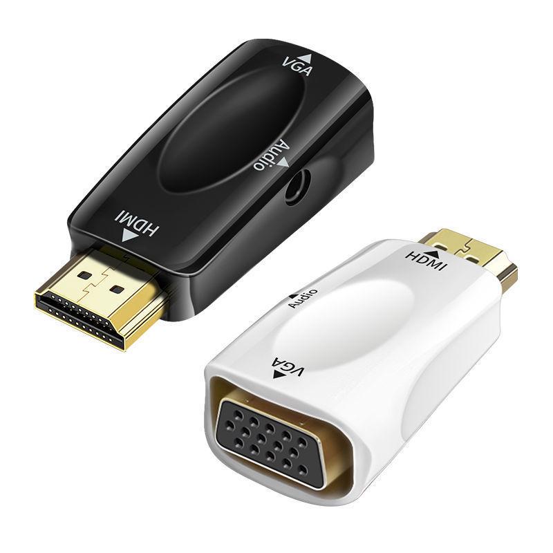 HDMI to VGA Converter with Audio for HD Video, Computer, Set-Top Box, Projector, TV, and Monitor