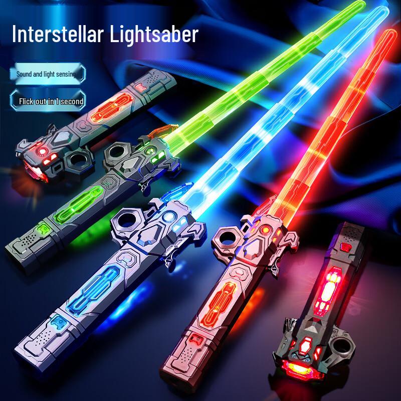 Children's Retractable 7-Color Changing Laser Sword