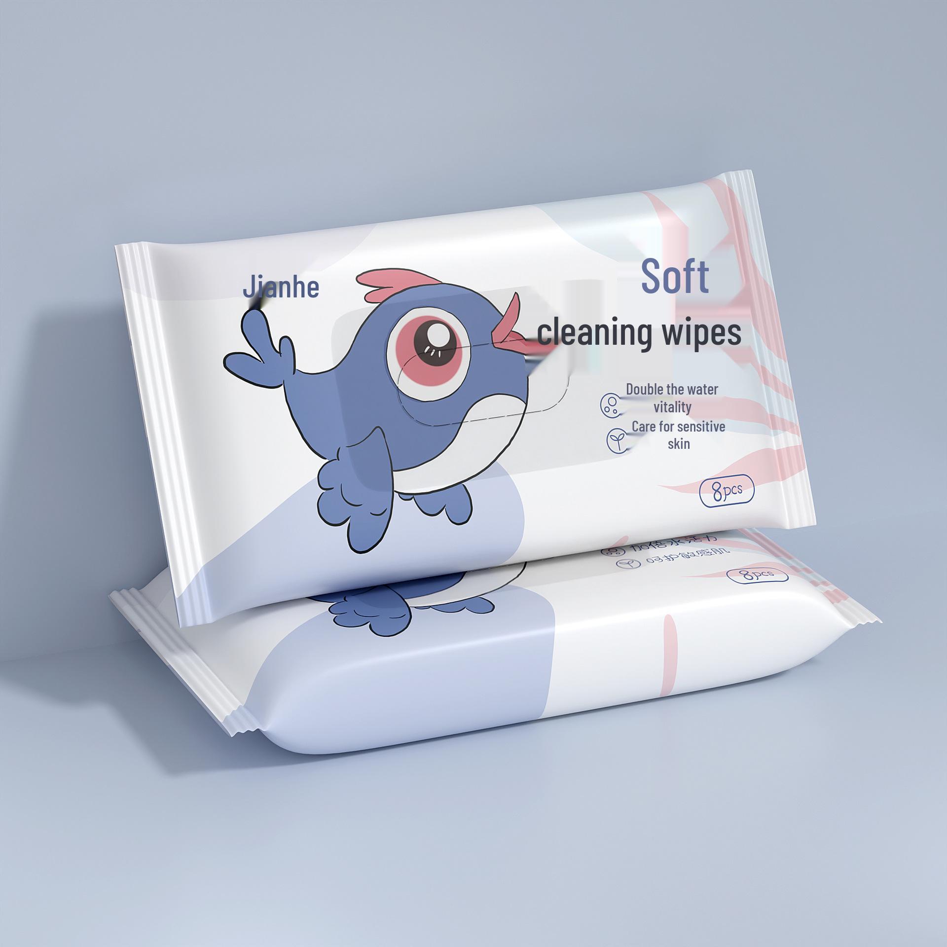 

Велика упаковка дитячих серветок для новонароджених - для рук та рота, портативні дитячі вологі серветки