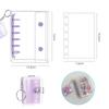 A7 mini 20 A7 refill x 20 sticker shrink mini card fan collage mini sticker book included (Purple + + sheets) sheets, book, plastic, transparent,