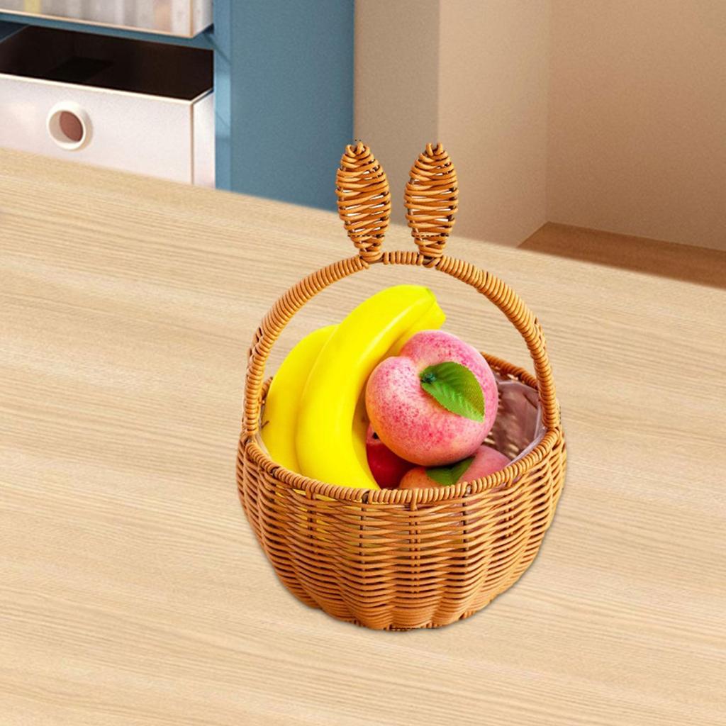 Woven Basket DIY Flower Arrangement Decorative Centerpiece Organizing Multifunctional Garden Portable Ornaments Picnic Basket