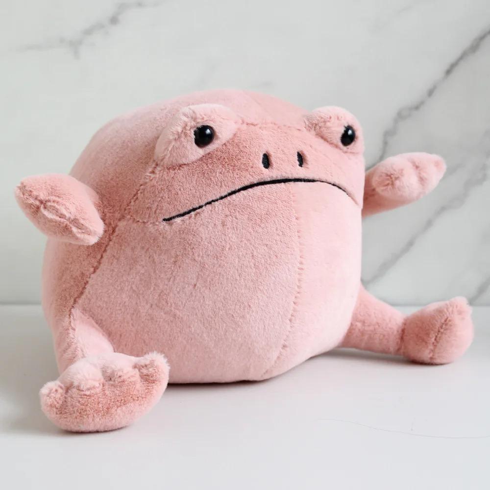 Ricky Rain Frog Plush Toy - Cartoon Stuffed Animal Doll Cute Emotional Support Frog Toy for Stress Relief & Gift