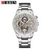 CURREN 8275 Men's Luxury Quartz Watch Stainless Steel Strap Waterproof Night Light Chronograph Casual Men's Clock Gift Premium