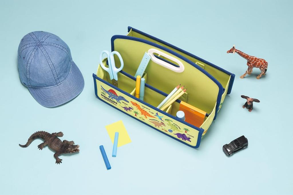 Skater Portable Storage Box with Dinosaur Small Item Storage Storage Case ZBX1-A Handle, Picture, Box, Organizer,