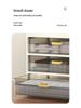 Transparent Large Capacity Cosmetic Storage Box with Drawers for Makeup, Jewelry, and Masks