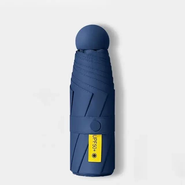 8-Ribs Sun Umbrella Portable Mini Umbrella Sun Protection Capsule Umbrella Parasol with Box UV Folding Pocket  Umbrella