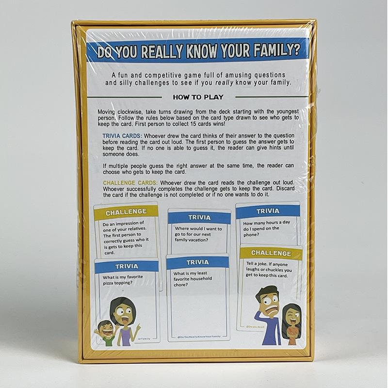 Xin Xin: Do You Really Know Your Family? - Family Gathering Game Cards
