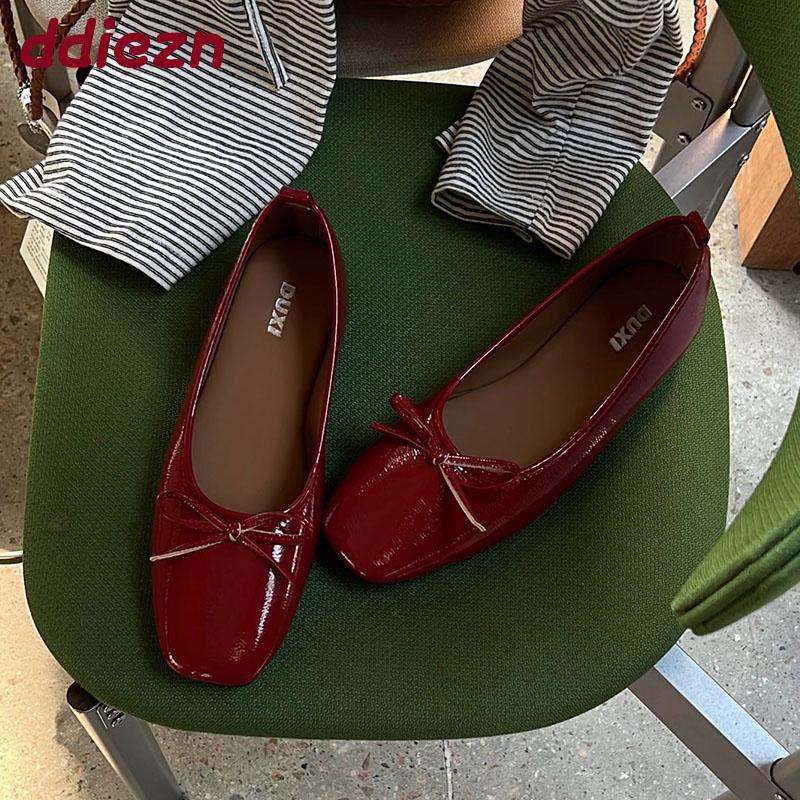 Fashion Spring Autumn Female Slip On Footwear Flats With Shoes For Ladies 2025 New Round Toe Fashion Shallow Women Ballet Flats Shoes