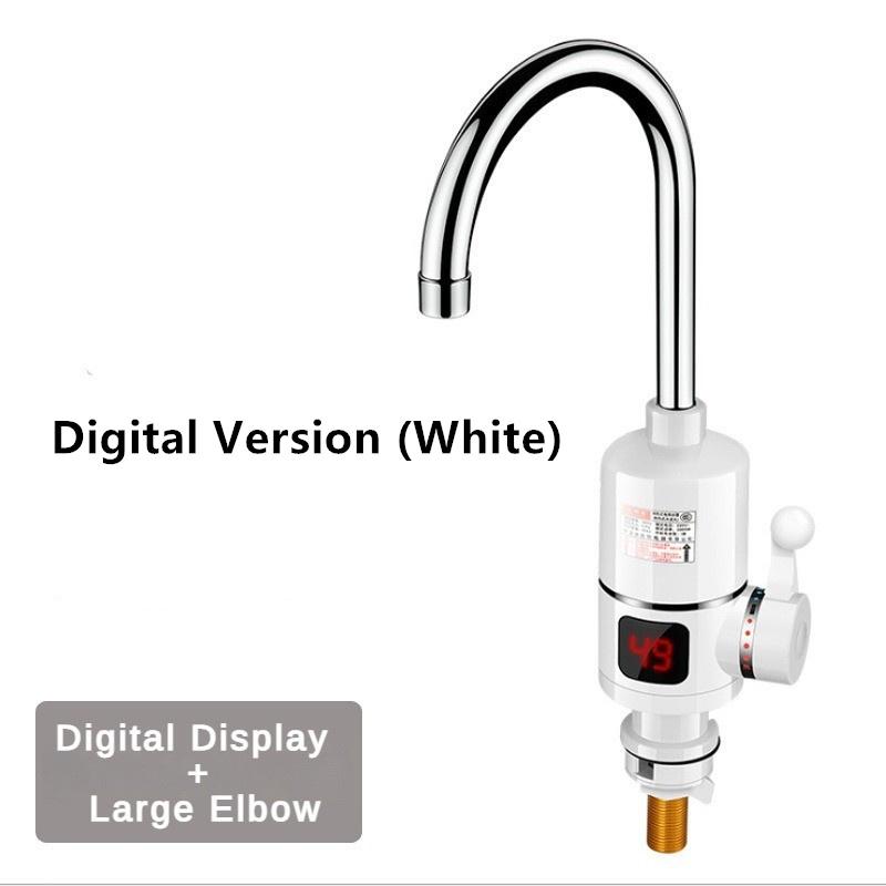 3000W Kitchen Stainless Steel Electric Faucet Household Hot & Cold Dual-purpose Faucet Three Second Fast Heating Faucet