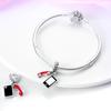 Authentic Charm Bead Charms Copper Creative Phone Handle Pendants Compatible With Charm Bead Charms Plata Bracelets for Women Jewellery Making Fine Gi