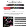 12/24/36/48/60 Color Soft Tip Acrylic Pen Water-based Paint Marker Pen DIY Hand-paint Graffiti Account Painting Marke Stationery