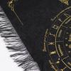 6x Ancient Witch Pendulum Divination Cloth - Sun Face - Black & Gold