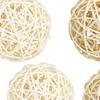 6 Pcs Rattan Cane Wicker Balls Nursery Ornaments