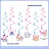 WTEMPO Butterfly-Themed Party Decorations, Spiral Butterfly Hangings, Suitable for Butterfly-Themed Parties and Birthday Celebrations