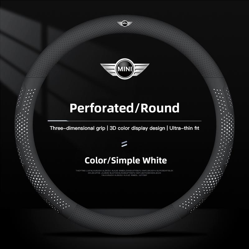 Car Steering Wheel Cover Ultra-thin Breathable Case For MINI Cooper R56 F56 R50 JCW Cabrio Aceman Countryman Clubman Roadster