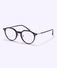 Alloaiweeo [Silverbite] Sbg7605 0909G Hd Acetate Ultra-Lightweight High-Density Acetate Black Panto Eyeglass Frame Blue Light Lens Selection