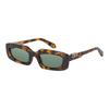 Off White Renton Green Oval Unisex Sunglasses Oeri13c 6055 52