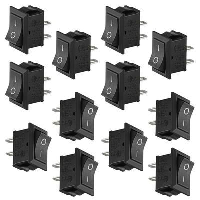 5/20/100Pcs 2Pins KCD1 Electrical Power Boat Shape SPST ON-OFF KCD11 Rocker Switch Toggle Switch