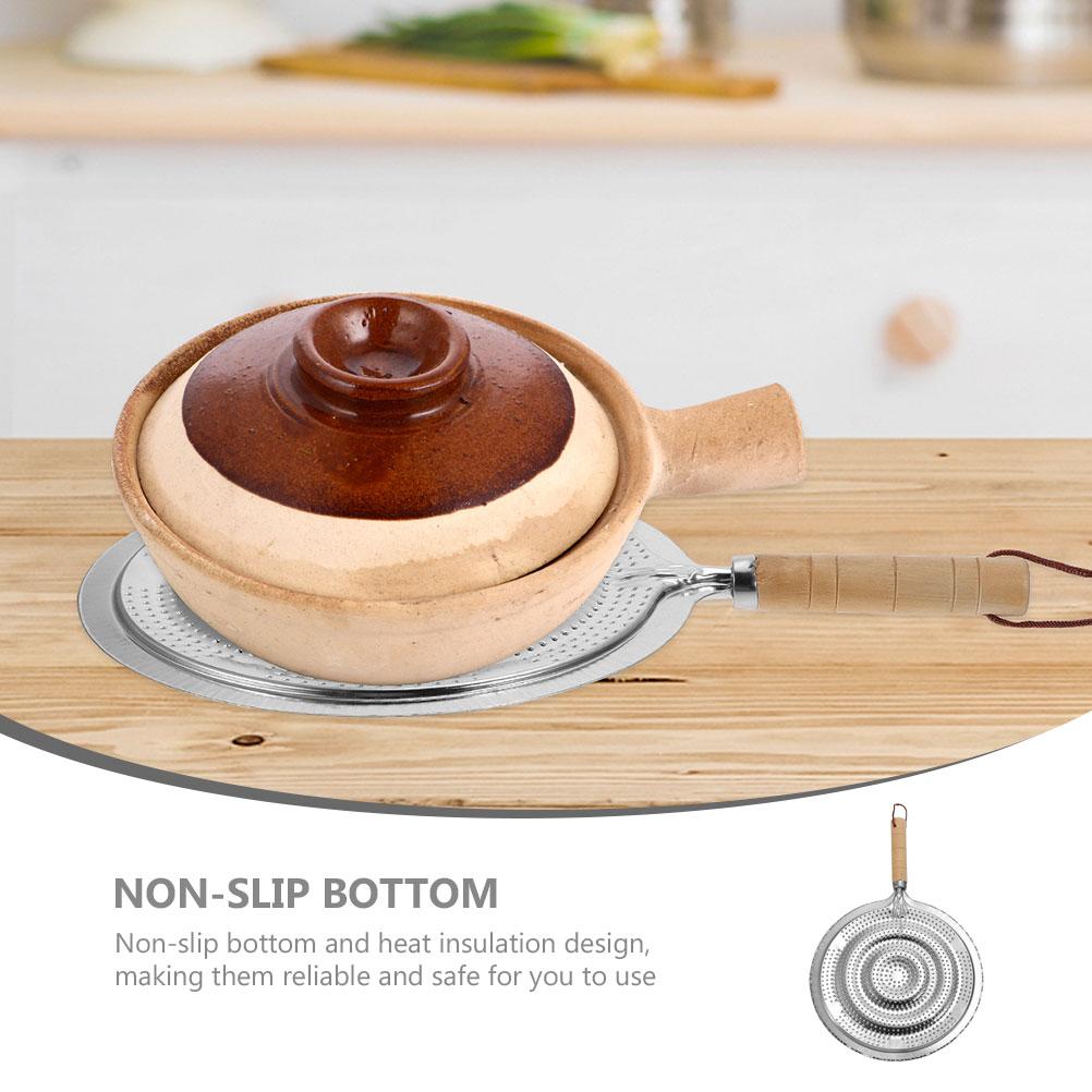 Heat Insulation Pads for Glass Cooktop Induction Plate Adapter Non Wood Pad Heat Diffuser For Glass Cooktop Wooden Mat