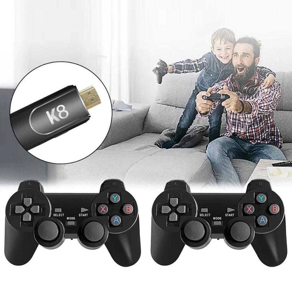 Gaming Consoles Retro Game Stick 58000+ Games TV Handheld Game Console 50 Emulators Wireless Controller for PS1 N64 DC