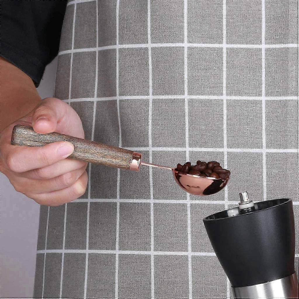 Coffee Scoop Wood Handle for Ground Coffee 1 tbsp ,6.7in