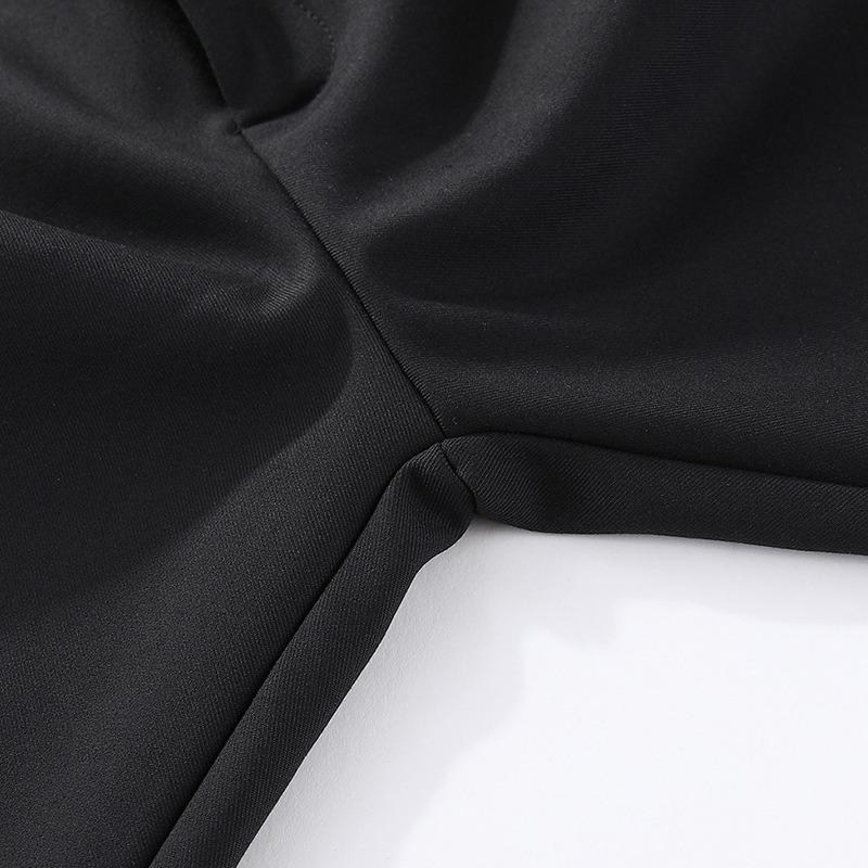 Wrinkle Free Thick Fleece Warm Solid Color Kids Formal Suit Trousers