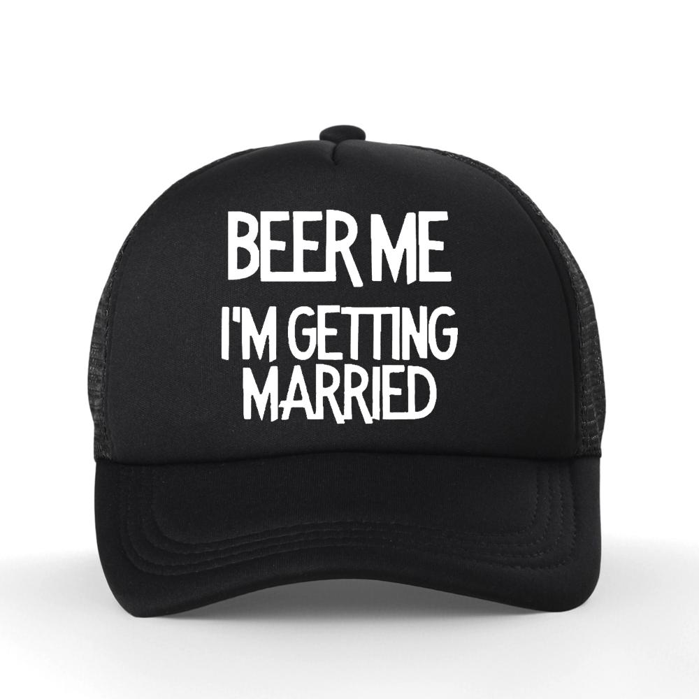 Funny Beer Me I'M Getting Married Baseball Cap Unisex Outdoors Visor Mesh Breathable Adjustable Trucker Dad Hat
