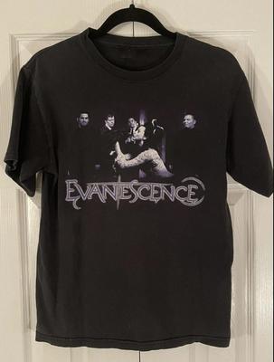 Evanescence Rock Band 2004 Vintage Style Tour Unisex T-Shirt, Evanescence Black
