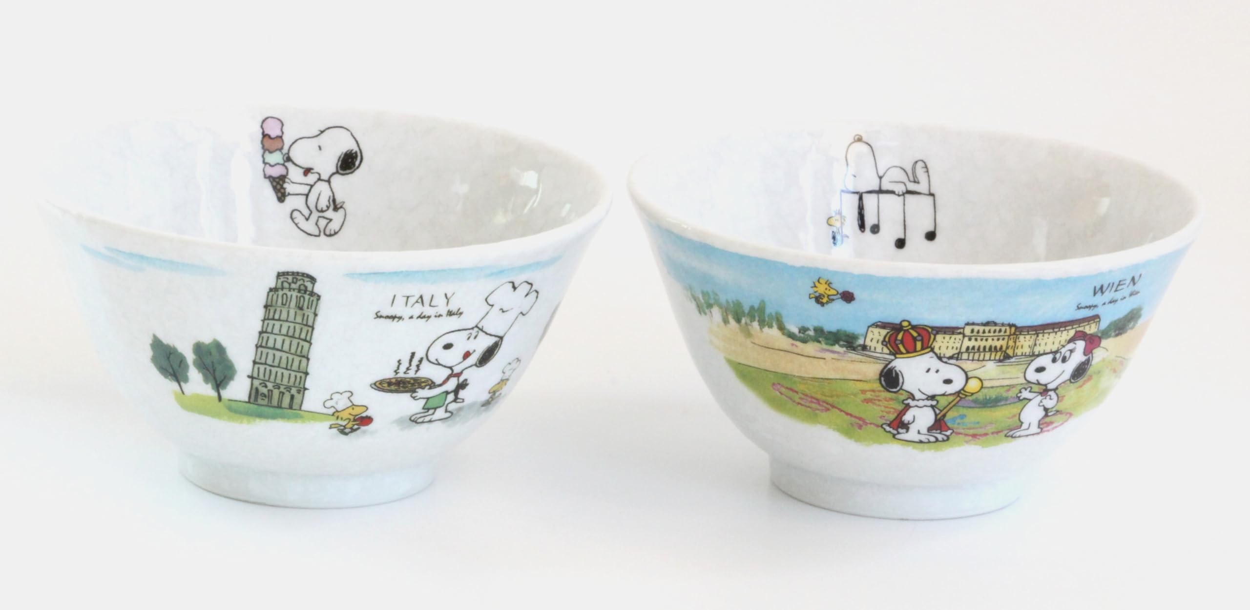 

Snoopy Italian Vienna Rice Bowls of 2 (Set Designs) белый