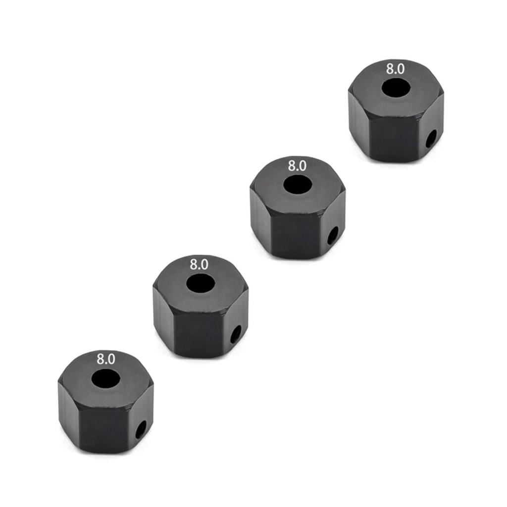 Aluminum Alloy 12mm Wheel Drive Hex Hub Adapter with Pins Replacement for Axial SCX10 90046 Tamiya CC01 1/10 Remote Control Crawler Car