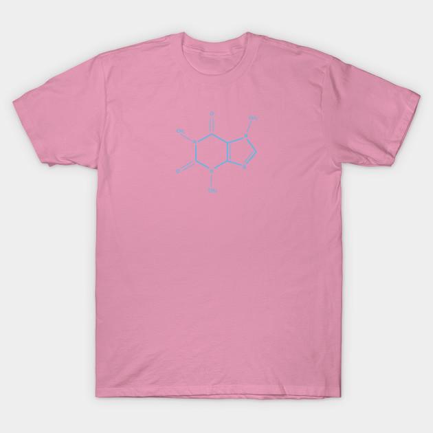 T Shirt Women Caffeine Molecule Minimal Design Harajuku Print Kawaii Tshirt Summer Short Sleeve Female T-Shirt Top Tee