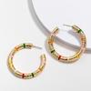 Geometric Sophisticated Hoop Earrings In Various Colors For Women